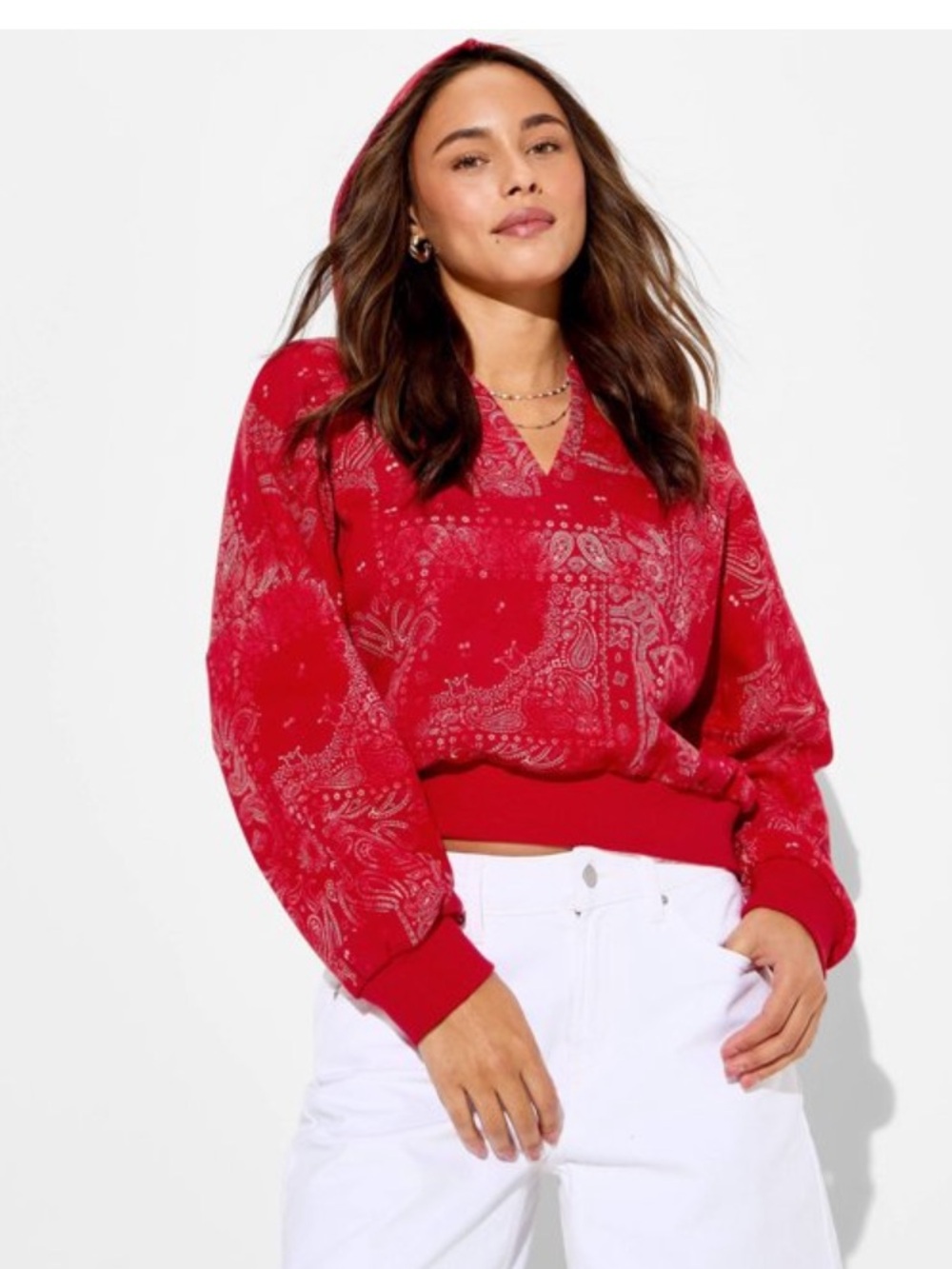 Wild Fable French Terry Ted Paisley Sweatshirt